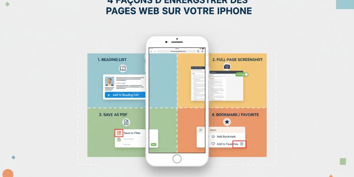 Comment enregistrer des pages web sur iPhone : méthodes et astuces
